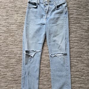 Light Blue Distressed High-Rise Women’s Jeans